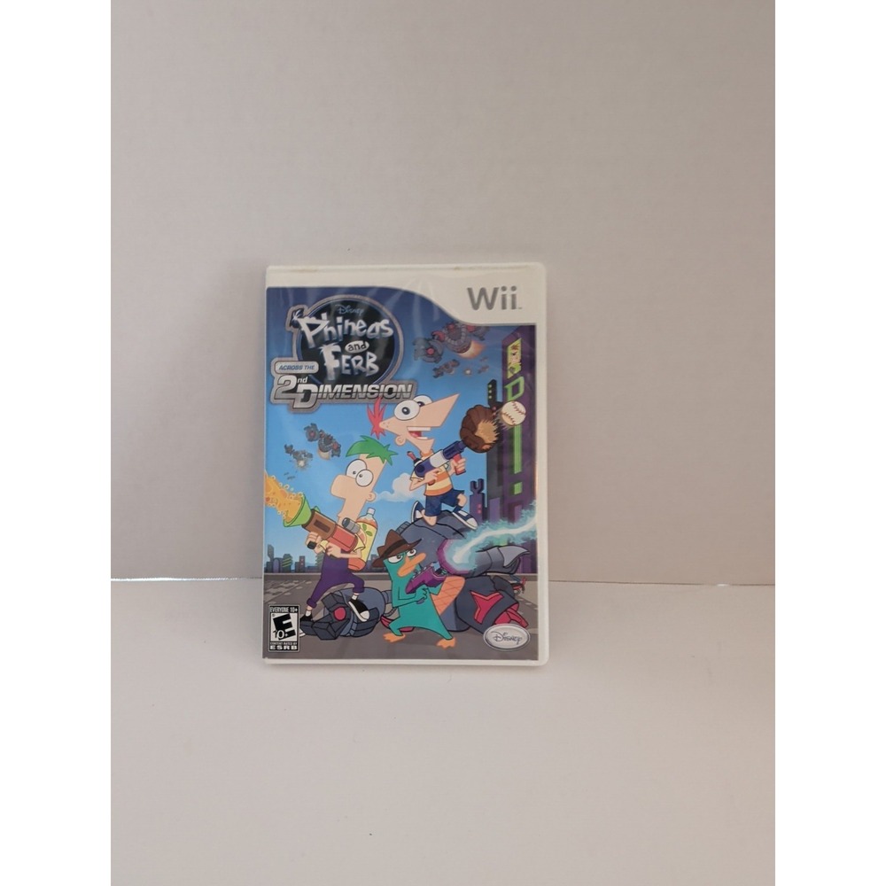 Disney Phineas and Ferb Across the 2nd Dimension Nintendo Wii Game RVL P SMFE